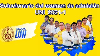 SOLUCIONARIO EXAMEN DE ADMISIÓN UNI 2021I [upl. by Lua]