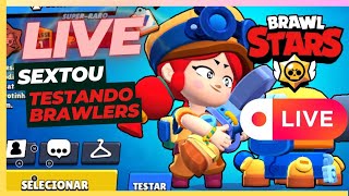 BRAWL STARS TESTANDO BRAWLERS AO VIVO brawlstars aovivo live [upl. by Osber853]