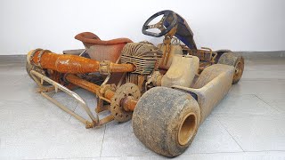 Restoration Abandoned Go Kart Complete Process [upl. by Durgy]