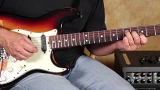 Jimi Hendrix Style Chords  Blues and Jazz Guitar Lessons Fender Strat [upl. by Yddur396]