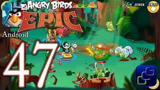 ANGRY BIRDS Epic Android Walkthrough  Part 33  Wave Battle Mouth Pool [upl. by Nhtanhoj]