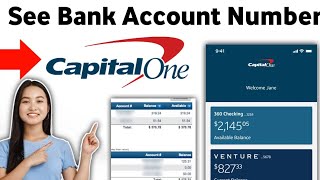 How to Find Bank Account Number on Capital One app 2025 [upl. by Childs40]