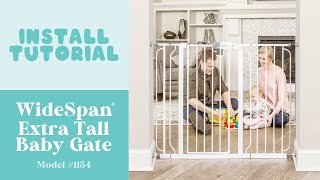 WideSpan® Extra Tall Baby Gate  Install Tutorial [upl. by Haleemak]