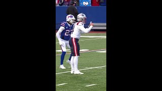 Rasul Douglas intercepts the Bailey Zappe pass vs New England Patriots [upl. by Erlin7]