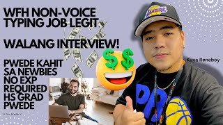 WFH NO INTERVIEW  nonvoice for JOB SEEKERS  APPLY NOW  KUYA RENEBOY [upl. by Mit]