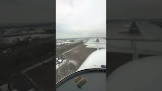 Approach ILS 03 EHBK in Winter with a Cessna Silver Eagle [upl. by Llenrub526]