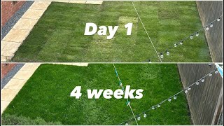 UPDATE First cut 4 weeks after laying Turf [upl. by Cassie227]