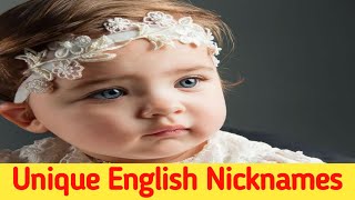 English Nicknames ❤️Baby Girls Name Latest English। [upl. by Winebaum]