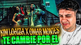 REACCIÓN Kim Loaiza  TE CAMBIE POR EL Video Oficial Ft Omar Montes [upl. by Zeuqram]