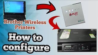 Brother DCPT500W wireless printer  How to configurewireless printing thru wifi modemwifi router [upl. by Yram]