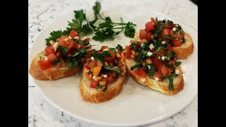 Bruschetta Recipe Bruschetta With Tomato amp Basil Recipe How To Make Italian Bruschetta [upl. by Khalin722]