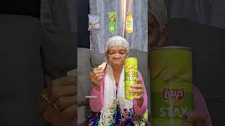 Great Grandmother👵Eating Food Emoji Challenge🥧🥠🧃eatingemojichallenge makan food shorts [upl. by Agnesse]