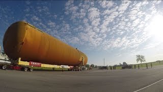 Last unflown space shuttle fuel tank leaves New Orleans [upl. by Rosene744]