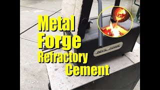 How to Seal Kaowool Ceramic Metal Forge Insulation with Refractory Cement [upl. by Ellehsyt]