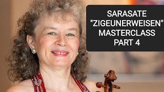 🎻🤔SARASATE  Part 4 of 5 ZIGEUNERWEISEN OP 20 quotMusical Solutionsquot Masterclass by Marta Szlubowska [upl. by Harp148]