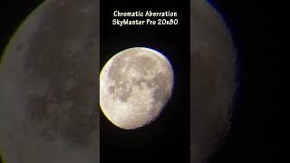 Chromatic Aberration of Celestron SkyMaster Pro 20x80 Binoculars [upl. by Lasko436]