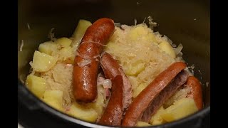 Saucisses choucroute au cookeo [upl. by Nilrem515]