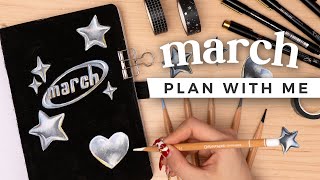 PLAN WITH ME  March 2024 Bullet Journal Setup [upl. by Cloris]