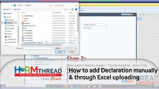 How to add Declaration manually amp through Excel uploading  4 Simple Steps  HRMTHREAD  Sensysindia [upl. by Yecnay105]