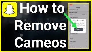 How To Remove Cameos On Snapchat [upl. by Kallman328]