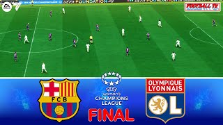 Barcelona vs Lyon  Final  UEFA Womens Champions League 2024  EA FC 24 Gameplay [upl. by Rivalee]