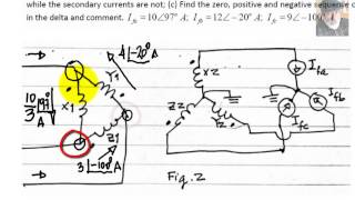 EECE 392  Three phase transformer with unbalanced load MTQ1 [upl. by Cormier522]