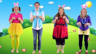 Hippity Hop Easter Bunny Song for Kids Counting Easter Eggs [upl. by Gehman]