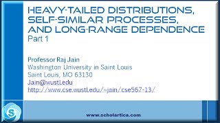 HeavyTailed DistributionsSelfSimilar Processes and LongRange Dependence Part 1 [upl. by Andrel]