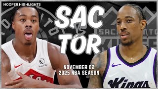 Sacramento Kings vs Toronto Raptors Full Game Highlights  Nov 2  2025 NBA Season [upl. by Bellaude]