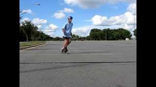 Inline Skating Basics  Slow Motion How To Curbs Transitions Reverse Crossovers [upl. by Einnoc986]