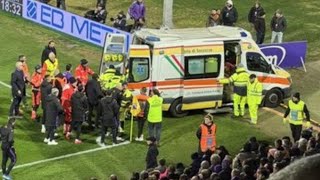 Preghiamo per Edoardo Bove FiorentinaInter 00 Partita Sospesa Gol e Momenti salienti [upl. by Langdon]