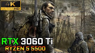 STALKER Call of Pripyat  RTX 3060 Ti  Ryzen 5 5500  4K  Benchmark [upl. by Enerak]