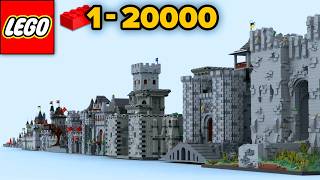 LEGO Сastles From 1 to 20000 Parts  Comparison [upl. by Luoar]