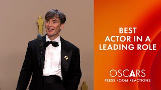 Cillian Murphy  Best Actor in a Leading Role  Oscars 2024 Press Room Speech [upl. by Asoramla]