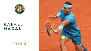 Rafael Nadal  TOP 5  Roland Garros 2018 [upl. by Aimaj]