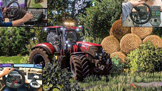 Farming Simulator 22 Thrustmaster T248 Logitech G29 and Logitech G Saitek Steering Wheel Gameplay [upl. by Yregerg]