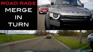 Road Rage Merge In Turn [upl. by Valtin]