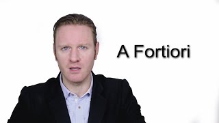 A fortiori  Meaning  Pronunciation  Word World  Audio Video Dictionary [upl. by Dion10]