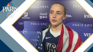 Hailey Van Lith reacts to bronze medal win at Paris Olympics [upl. by Kissel]