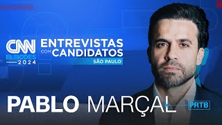 Pablo Marçal PRTB  CNN Eleições entrevistas com candidatos  São Paulo [upl. by Enisamoht]