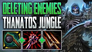 THANATOS IS THE DELETE BUTTON Thanatos Jungle Gameplay SMITE Conquest [upl. by Ogir]