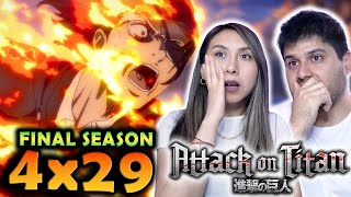 ATTACK ON TITAN 4x29 88  The Final Chapters Special 1  REACTION 進撃の巨人 [upl. by Leesa]