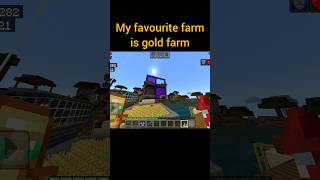 Why Gold farm is best  Minecraft gold farm information minecraft goldfarm gaming shorts short [upl. by Swetiana]