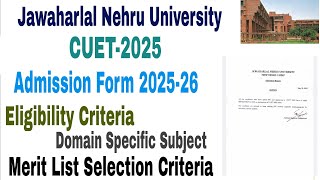 Jawaharlal Nehru University Admission form 202526  how to fill jnu admission form 202526 [upl. by Haskel]