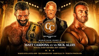 Matt Cardona vs Nick Aldis NWA The Crockett Cup 2022 Highlights HD [upl. by Hnaht]