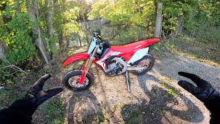 The CRF450RX makes an INSANE Supermoto [upl. by Cristabel]