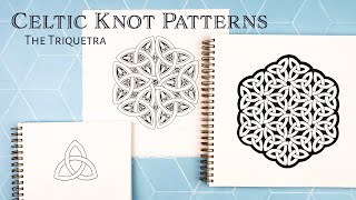 How to Draw Linked Celtic Triquetra Knots [upl. by Tish]