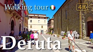 Deruta Umbria Italy【Walking Tour】History in Subtitles  4K [upl. by Eidda]