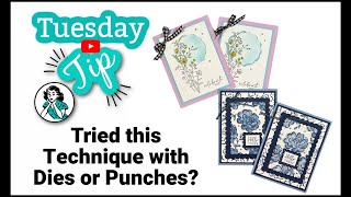 Spotlight Card Making Technique 4 Ways To Make Easy Cards [upl. by Anaibib]