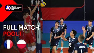 Full Match  France vs Poland  CEV U20 Volleyball European Championship 2024  Men [upl. by Mure486]